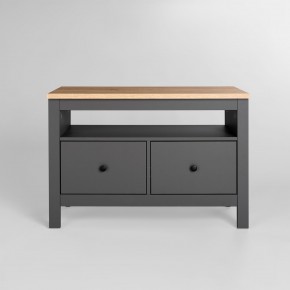 2.08.03.080.15 САГА тумба 2 ящика серая/ясень RU в Приобье - priobie.ok-mebel.com | фото 2
