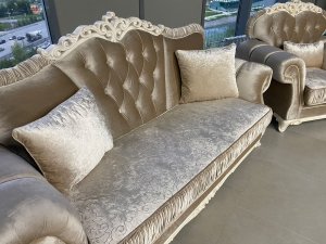 Диван Патрисия с раскладным механизмом (серый глянец) в Приобье - priobie.ok-mebel.com | фото 14