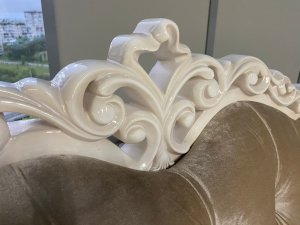 Диван Патрисия с раскладным механизмом (серый глянец) в Приобье - priobie.ok-mebel.com | фото 12