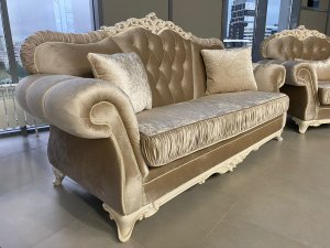 Диван Патрисия с раскладным механизмом (серый глянец) в Приобье - priobie.ok-mebel.com | фото 10
