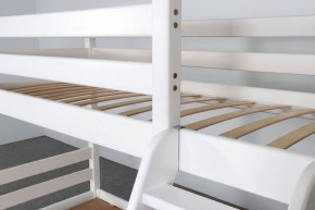 АДЕЛЬ Кровать двухъярусная с наклонной лестницей (белый) в Приобье - priobie.ok-mebel.com | фото 6