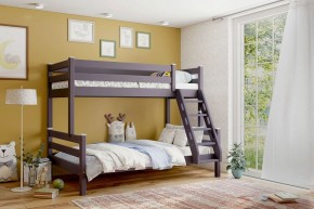 АДЕЛЬ Кровать двухъярусная с наклонной лестницей (лаванда) в Приобье - priobie.ok-mebel.com | фото 1