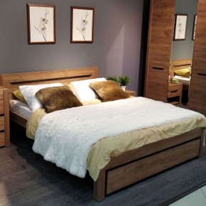 АФИНА А3 Кровать 1600 (крафт) в Приобье - priobie.ok-mebel.com | фото 4