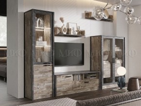 Амели Тумба ТВ (Дуб Юкон-Бетон темный) в Приобье - priobie.ok-mebel.com | фото 3