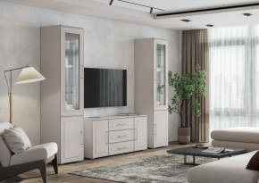АНТЕРО Гостиная (модульная) кашемир/шампань в Приобье - priobie.ok-mebel.com | фото
