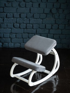 Балансирующий коленный стул Конёк Горбунёк (Белый) в Приобье - priobie.ok-mebel.com | фото 3