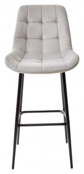 Барный стул ХОФМАН, цвет H-09 Светло-серый, велюр / черный каркас М-City в Приобье - priobie.ok-mebel.com | фото 5