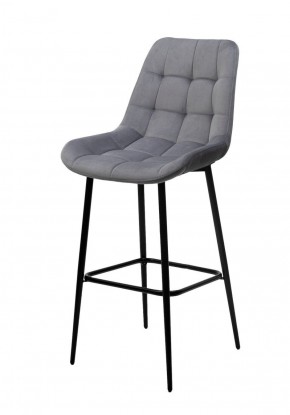 Барный стул ХОФМАН, цвет H-14 Серый, велюр / черный каркас М-City в Приобье - priobie.ok-mebel.com | фото 1