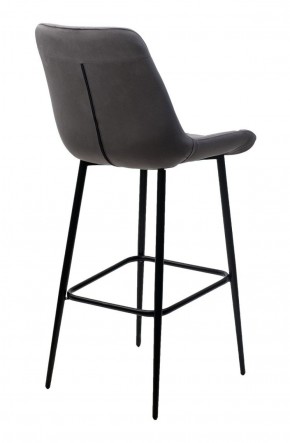 Барный стул ХОФМАН, цвет H-14 Серый, велюр / черный каркас М-City в Приобье - priobie.ok-mebel.com | фото 4