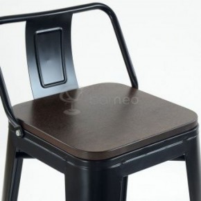 Барный стул N-238 Tolix Wood style Черный в Приобье - priobie.ok-mebel.com | фото 3