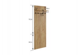 БОДРУМ Прихожая (модульная) дуб крафт золотой в Приобье - priobie.ok-mebel.com | фото 2