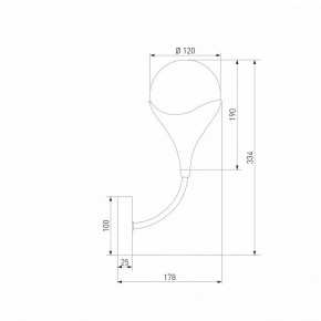 Бра Eurosvet Calyx 60168/1 латунь в Приобье - priobie.ok-mebel.com | фото 3