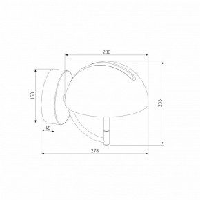 Бра Eurosvet Emisfero 50083/1 LED золото в Приобье - priobie.ok-mebel.com | фото 3