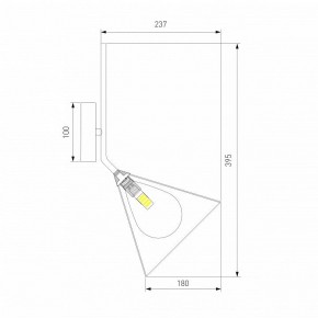 Бра Eurosvet Enigma 70161/1 черный в Приобье - priobie.ok-mebel.com | фото 6