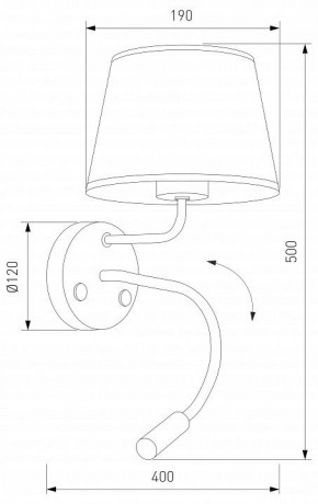 Бра с подсветкой TK Lighting Maja 10080 Maja в Приобье - priobie.ok-mebel.com | фото 4