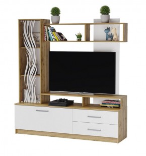 ДАРЬЯ Гостиная (Крафт серый/Крафт белый) модульная в Приобье - priobie.ok-mebel.com | фото 5