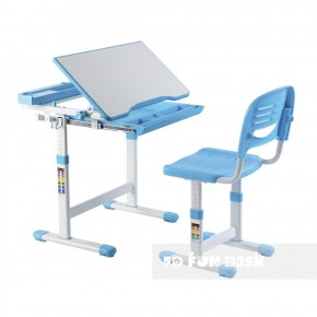 Комплект парта + стул трансформеры Cantare Blue в Приобье - priobie.ok-mebel.com | фото 1