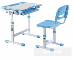 Комплект парта + стул трансформеры Cantare Blue в Приобье - priobie.ok-mebel.com | фото 2