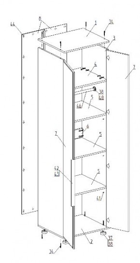 Детская "Лео" (модульная) в Приобье - priobie.ok-mebel.com | фото 9