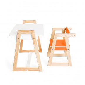 Детская растущая парта и стул Я САМ "Краски" (Оранжевый) в Приобье - priobie.ok-mebel.com | фото 3