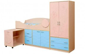 Набор мебели для детской Юниор -12.2 (700*1860) МДФ матовый в Приобье - priobie.ok-mebel.com | фото