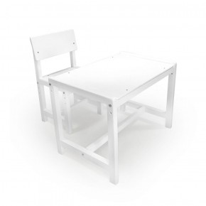 Детский растущий комплект стол и стул Я САМ "Лофт" (Белый, Белый) в Приобье - priobie.ok-mebel.com | фото