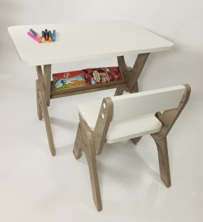 Детский растущий стол-парта и стул Я САМ "Умка" (Дуб/Серый) в Приобье - priobie.ok-mebel.com | фото 8