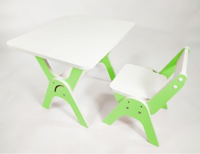 Детский растущий стол-парта и стул Я САМ "Умка" (Зеленый) в Приобье - priobie.ok-mebel.com | фото 1
