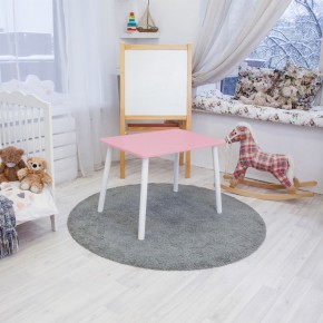 Детский стол Rolti Baby (розовый/белый, массив березы/мдф) в Приобье - priobie.ok-mebel.com | фото 1