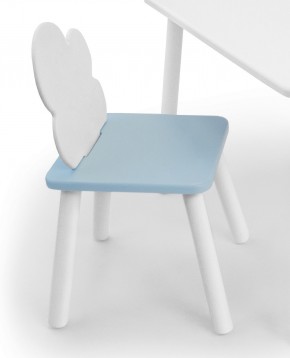 Детский стул Облачко (Белый/Голубой/Белый) в Приобье - priobie.ok-mebel.com | фото
