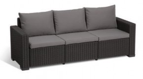 Диван Калифорния 3-х местный (California 3 Sofa), графит в Приобье - priobie.ok-mebel.com | фото 2