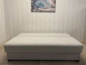 Диван Комфорт-1 (НПБ) велюр Luma 13 св.серый в Приобье - priobie.ok-mebel.com | фото 4