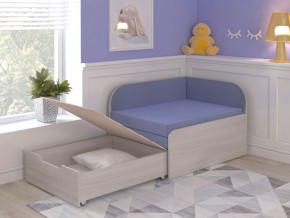 Диван Малютка раскладной (Ясень Шимо темный/Коричневый) в Приобье - priobie.ok-mebel.com | фото 3