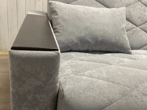 Диван Престиж-15 (НПБ+МДФ) велюр Sensey silver в Приобье - priobie.ok-mebel.com | фото 6