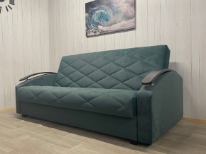 Диван Престиж-16 (НПБ+МДФ) велюр Sensey bottle green в Приобье - priobie.ok-mebel.com | фото 4