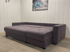 Диван угловой Комфорт-3 (НПБ+МДФ) велюр Monaco 8 в Приобье - priobie.ok-mebel.com | фото 3