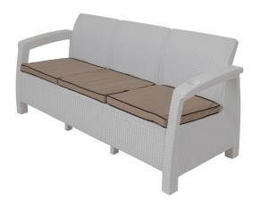 Диван Yalta Premium Sofa 3 Set (Ялта) белый (+подушки под спину) в Приобье - priobie.ok-mebel.com | фото 1