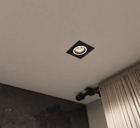 DK2061-BK Встраиваемый светильник IP 20, до 15 Вт, GU10, LED, черный, алюминий в Приобье - priobie.ok-mebel.com | фото 4
