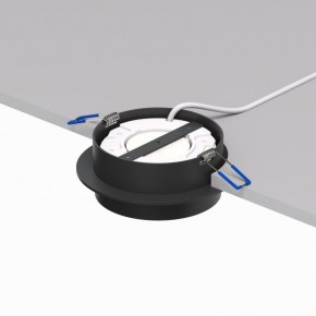 DK2090-BK Встраиваемый светильник FLAT, IP 20, до 15 Вт, GX53, LED, черный, алюминий в Приобье - priobie.ok-mebel.com | фото 4