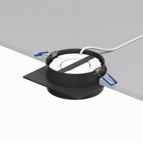 DK2091-BK Встраиваемый светильник FLAT, IP 20, до 15 Вт, GX53, LED, черный, алюминий в Приобье - priobie.ok-mebel.com | фото 4