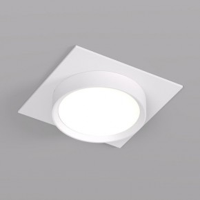 DK2091-WH Встраиваемый светильник FLAT, IP 20, до 15 Вт, GX53, LED, белый, алюминий в Приобье - priobie.ok-mebel.com | фото