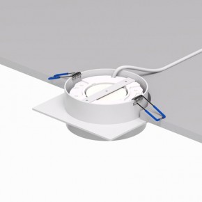 DK2091-WH Встраиваемый светильник FLAT, IP 20, до 15 Вт, GX53, LED, белый, алюминий в Приобье - priobie.ok-mebel.com | фото 4