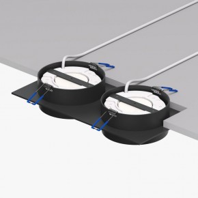 DK2092-BK Встраиваемый светильник FLAT, IP 20, до 15 Вт, GX53, LED, черный, алюминий в Приобье - priobie.ok-mebel.com | фото 2