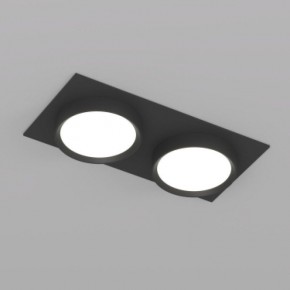 DK2092-BK Встраиваемый светильник FLAT, IP 20, до 15 Вт, GX53, LED, черный, алюминий в Приобье - priobie.ok-mebel.com | фото 4