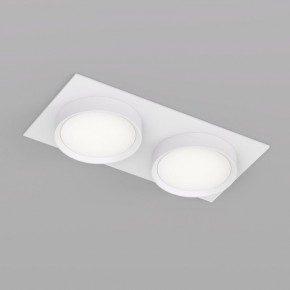 DK2092-WH Встраиваемый светильник FLAT, IP 20, до 15 Вт, GX53, LED, белый, алюминий в Приобье - priobie.ok-mebel.com | фото 2