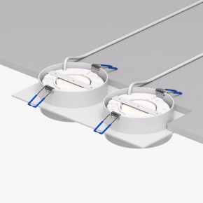 DK2092-WH Встраиваемый светильник FLAT, IP 20, до 15 Вт, GX53, LED, белый, алюминий в Приобье - priobie.ok-mebel.com | фото 4