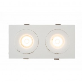 DK2122-WH Встраиваемый светильник, IP 20, 50 Вт, GU10, белый, алюминий в Приобье - priobie.ok-mebel.com | фото