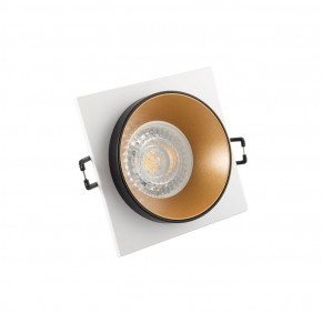 DK2402-GD Встраиваемый светильник, IP 20, 50 Вт, GU10, черный/золотой, алюминий в Приобье - priobie.ok-mebel.com | фото