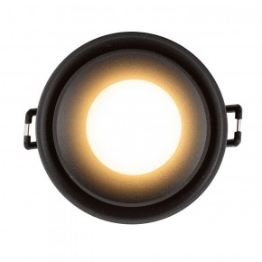 DK2403-BK Встраиваемый светильник влагозащ., IP 44, 10 Вт, GU10, черный, алюминий в Приобье - priobie.ok-mebel.com | фото 3