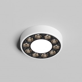 DK2440-WB Встраиваемый светильник DUAL 5+5 Вт, LED 4000K, IP 20, d90mm, белый/черный, алюминий/акрил в Приобье - priobie.ok-mebel.com | фото